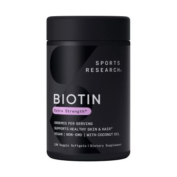 Vegan Biotin Softgels with Organic Coconut Oil