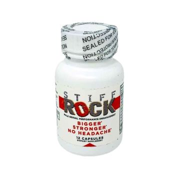 Stiff Rock Male Sexual Performance Enhancer Capsules 12 Count Bottle