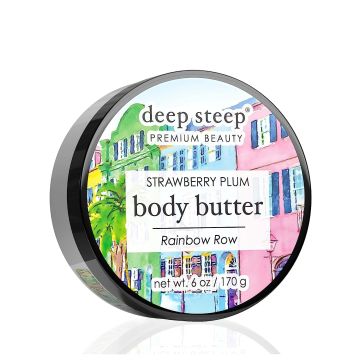 Strawberry Plum Body Butter 6 Oz Rainbow Row Deep Steep 