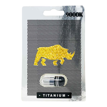 Titanium 9000K male performance capsule box front view
