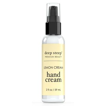 Vegan Lemon Cream Hand Cream 2 Oz Deep Steep Premium Beauty