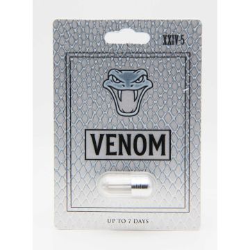 Venom herbal energy capsule close up