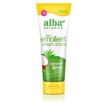 Very Emollient Coconut Lime Refreshing Cream Shave 8 Oz 