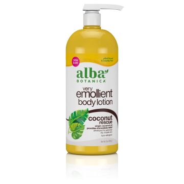 Very Emollient Coconut Rescue Body Lotion 32 Oz 