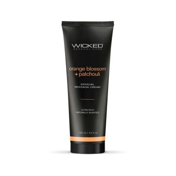 Wicked Orange Blossom Patchouli Massage Cream 4 oz. Vegan