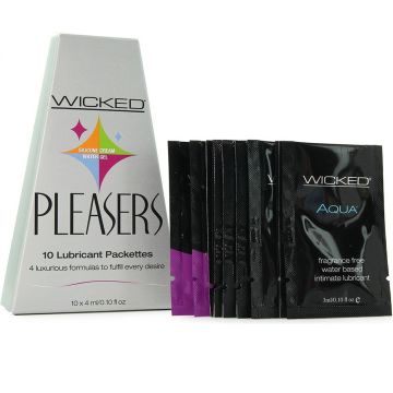 Wicked Pleasers 10 Lubricant Packettes .10 fl. oz Each