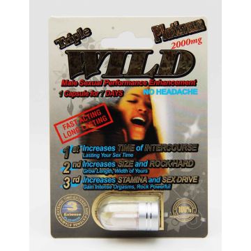 Wild Platinum 2000mg Triple Maximum Sexual Enhancement Pills