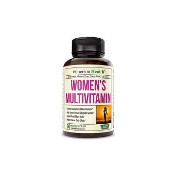 Womens Multivitamin with Zinc Biotin Calcium Vegetarian 60 Pills