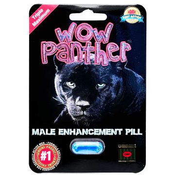 3 Wow Panther capsule close up herbal male vitality support