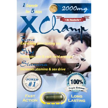 X Champ Sexual Enhancement Supplement For Men 1 Capsule For 5 Days 2000mg by Michelle Health Inc