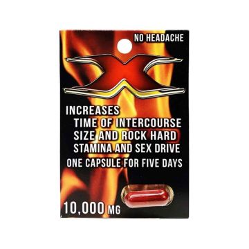 X 10000 Red Male Sexual Performance Enhancement Capsule