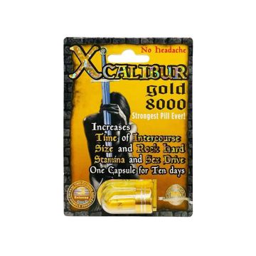 Xcalibur Gold 8000 Male Sexual Performance Enhancement Pill