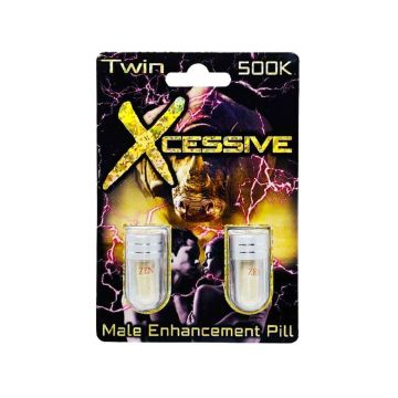Xcessive Twin 500K Platinum Male Enhancement Double Pill