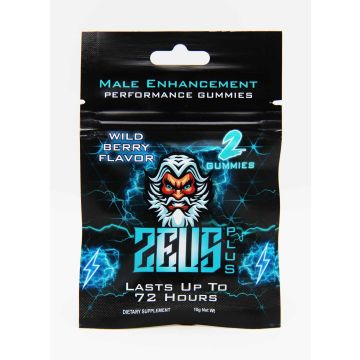 Zeus Gummy Male Sexual Enhancement Wild Berry Flavor 