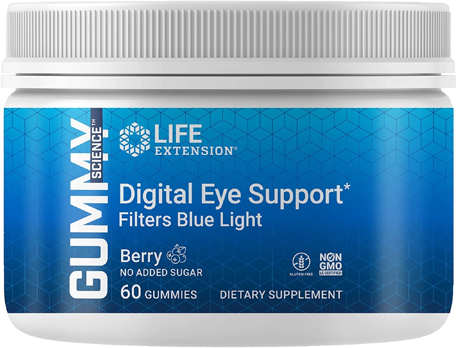 Life Extension Gummy Science Digital Eye Support, 60 berry-flavored gummies